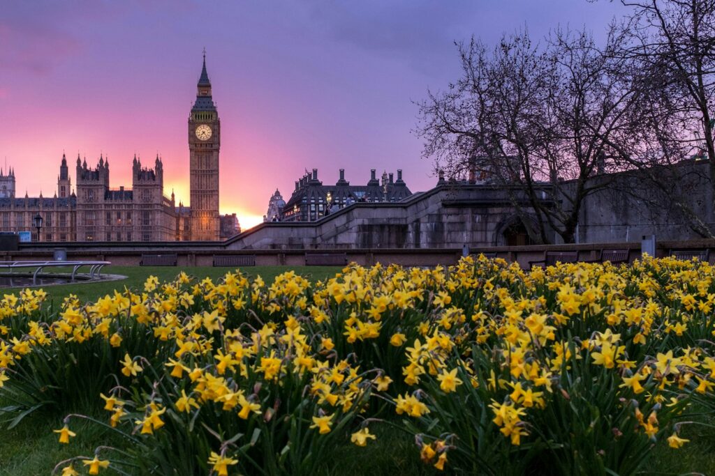 A US family sightseeing in London